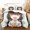 Anime Ryuos Work is Never Ai Bedding Set Boys Girls Twin Queen Size Duvet Cover Pillowcase Bed Kids Adult Home Textileextile