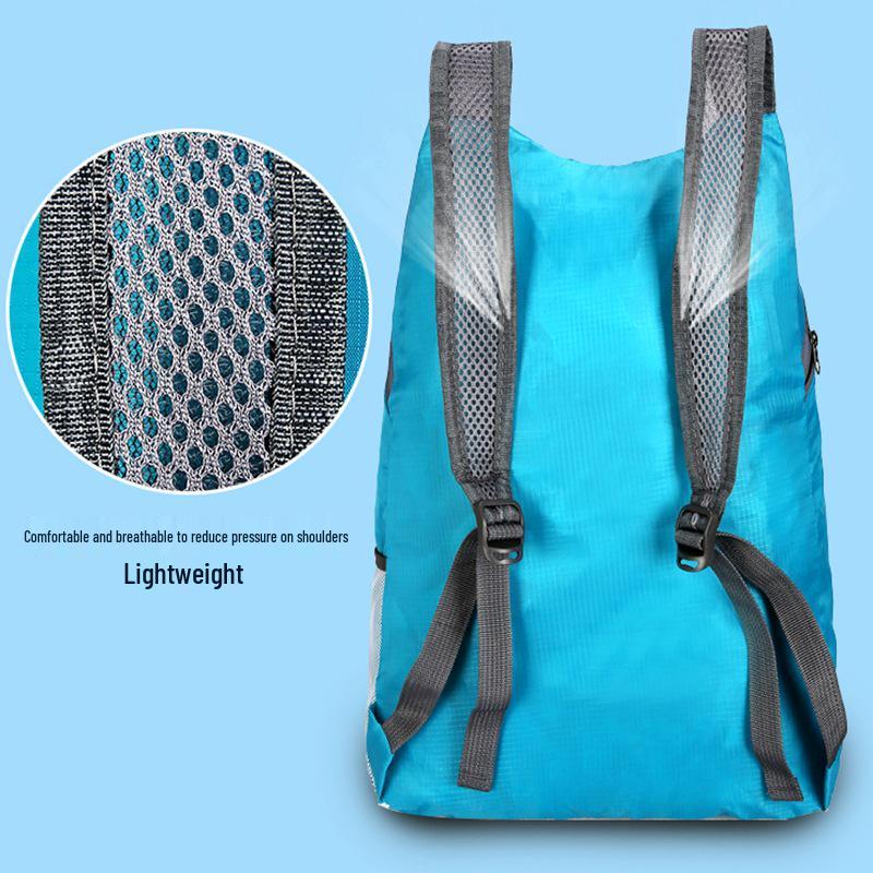 Foldable Water-Repellent Travel Backpack: Large Capacity Outdoor & School Bag for Men and Women