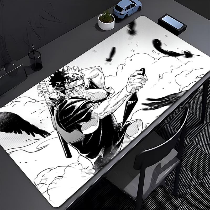 Mouse Pad Gamer PC Computer HD Print Desk mat Keyboard Anime Gaming Naruto Shisui Uchiha Edge White Accessories Mousepad Carpet