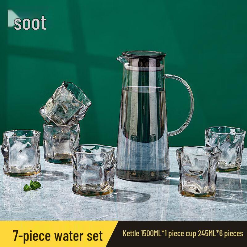 Nordic Style Heat-Resistant Glass Water Pitcher Set