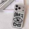 Open Your Eyes Phone Case For iPhone 17 16 15 14 13 12 Pro Max Plus With Magnetic Crystal Clear Case Wireless Charge