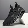 Spring new fly-woven blade shoes fashion mesh men's shoes casual shoes men's sports shoes large size