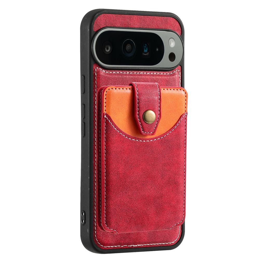 Custodia a Portafoglio con Slot per Carte Magnetiche Staccabile 2 in 1 in Pelle per Google Pixel 9 Pro XL 9A 8 8A 7 7A 6A Borsa da Tasca per Cover Magsafe