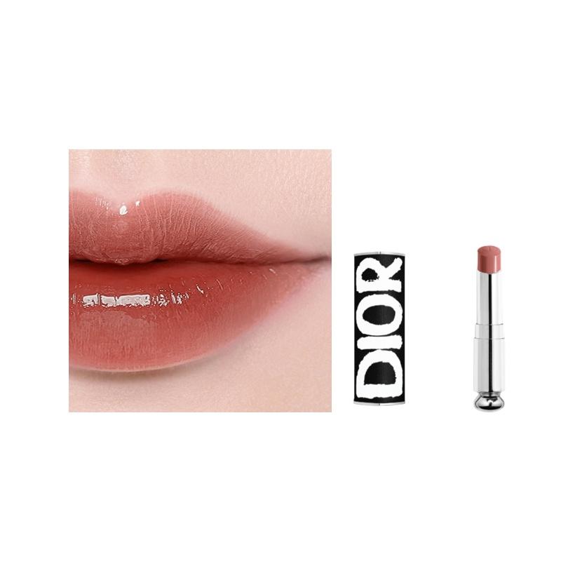 DIOR Lipstick Two-piece set: Avant-garde black lipstick shell + #428 raw coconut milk brown lipstick refill 3.2g чёрный