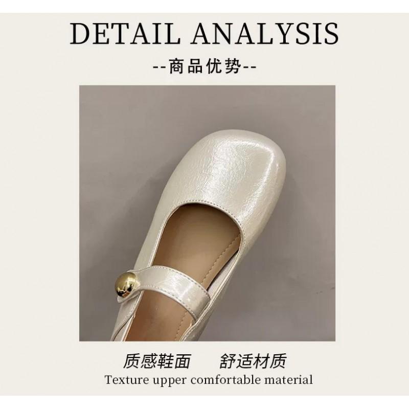 Jugendliche Schuhe Mädchen Mary Jane Schuhe Kinder Weiche Sohle Prinzessinnen-Stil PU-Leder zum Hineinschlüpfen Schule Herbst