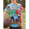Cartoon Print Toca Life World T-Shirt Casual Game Kids High Quality T Shirts Fashion Childrens Clothing 3D Cartoon Print Tees Boys girls clothes Tops