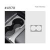 Water Cup Frame Cover for Tesla Model 3 Highland 2024 2025 Alcantara Suede Center Control Drinks Cup Patch Sticker Accessories