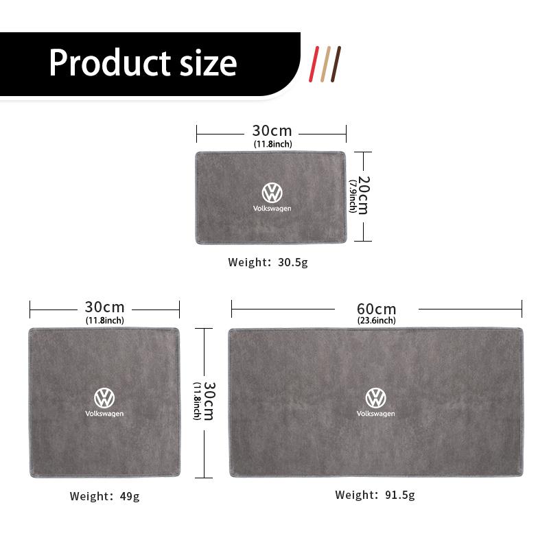 For Volkswagen VW Car Deer Skin Soft Towel Absorbent Velvet Cleaning Wash Tool Golf 4 5 6 7 Polo Jetta Sagitar Magotan Passat B5