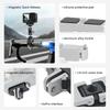 Sports Camera Magnetic Bracket Adapter Selfie Stick, Snap on Magnetic Quick Release Plate, 1/4 Thread Adapter for Sports Camera