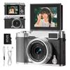 180-degree Rotating Displayfront Rear Cameras Digital Camera Selfie Toy Retro Kids 48 Million Pixels 1080P Video Recording 32GB Card Included Music