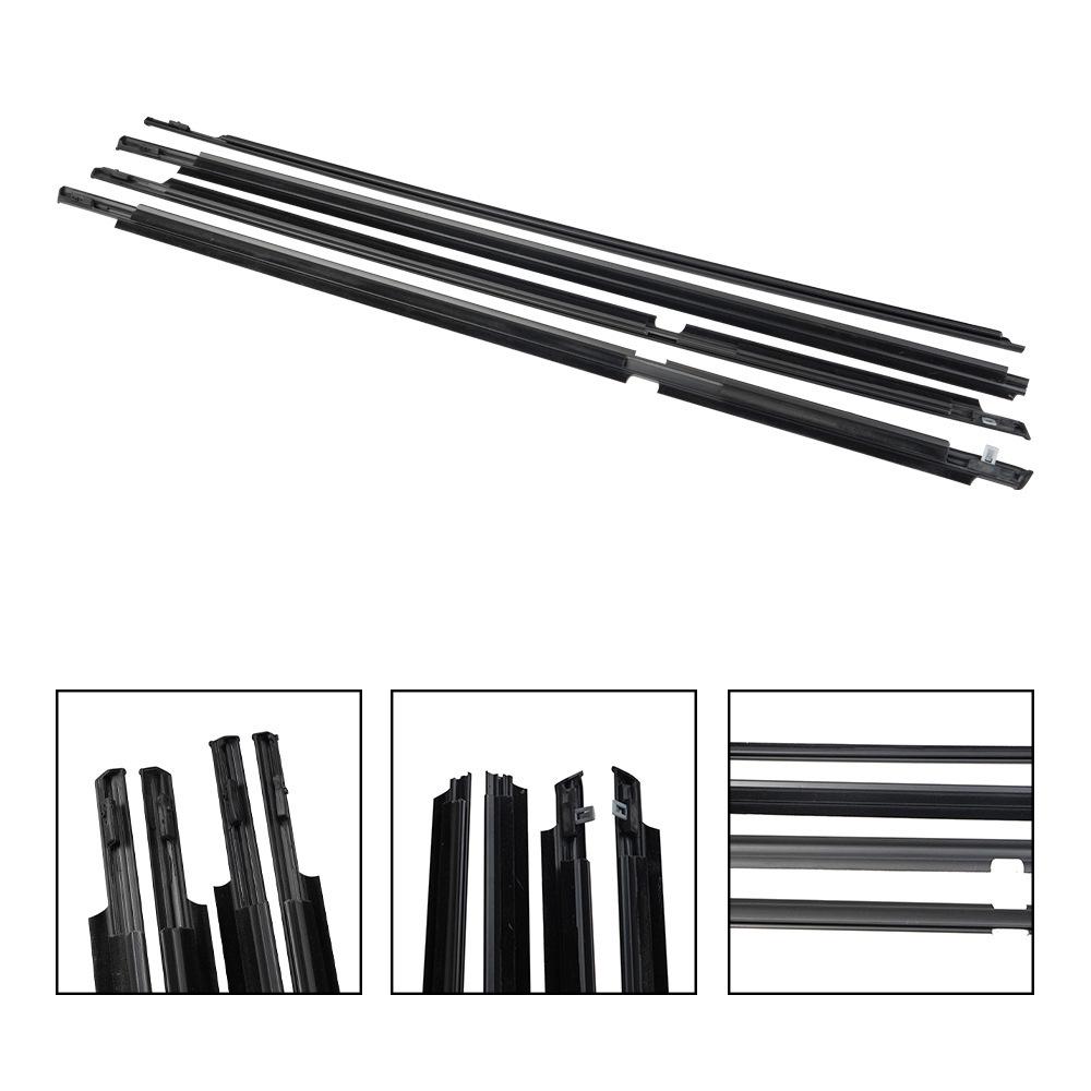 4-Piece Sealed Window Trim for Toyota 4Runner (2003-2009) Models, Part Numbers: 68161-35060, 68162.