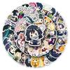 50pcs Cute Demon Slayer Stickers: Q-Version Japanese Anime Characters Nezuko Graffiti for Journals and Storage Boxes