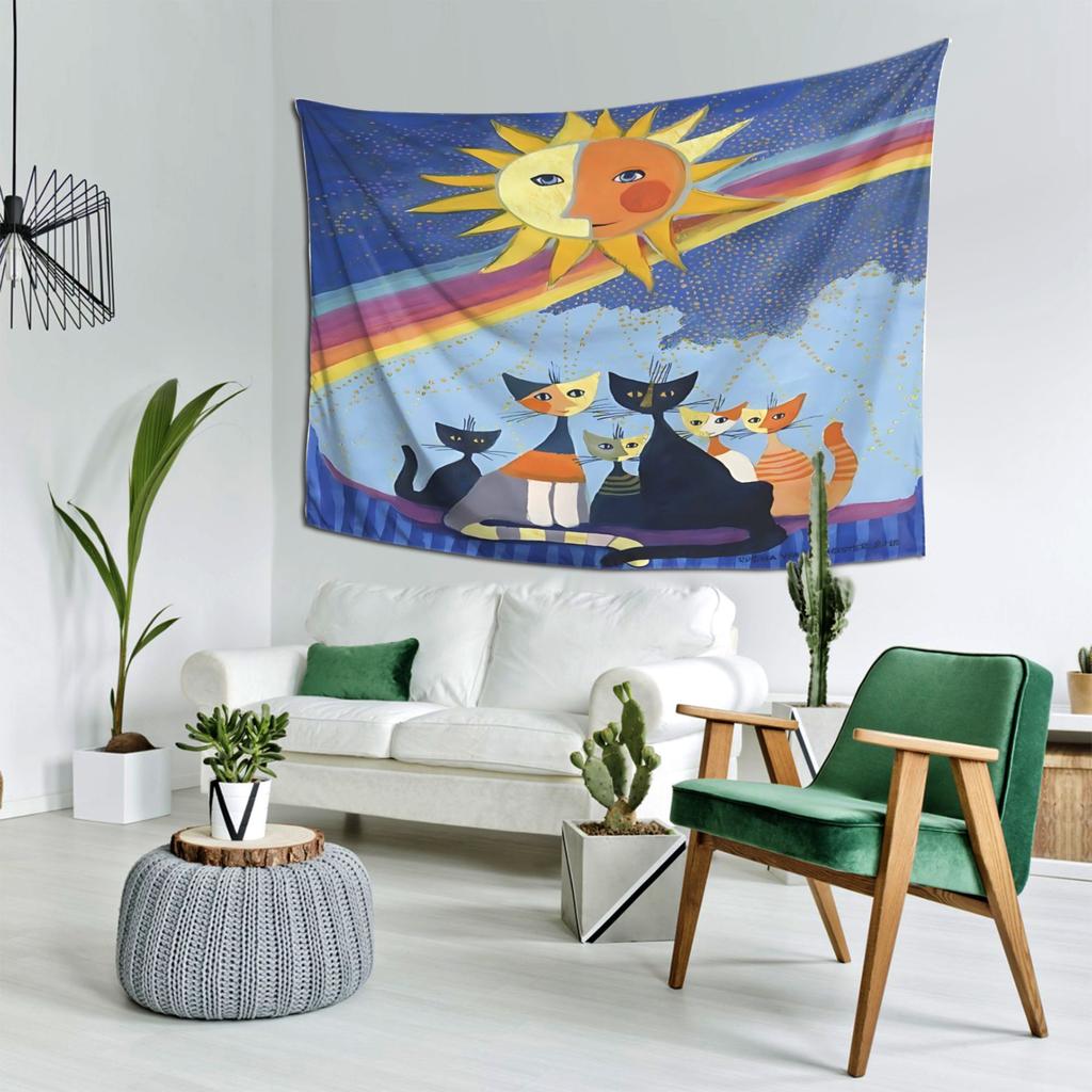 VIKAMA Rosina Wachtmeister Creative Fun Tapestry Thanksgiving Theme Tapestry Living Room Bedroom Wall Decoration Wall Hanging