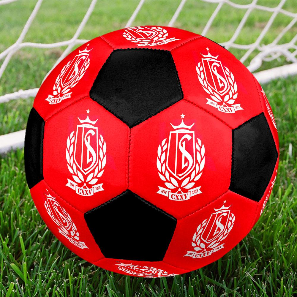 Standard Liege Soccer Ball Size 5 Colorful Machine Stitched PVC Competition Ready Durable High-Bounce