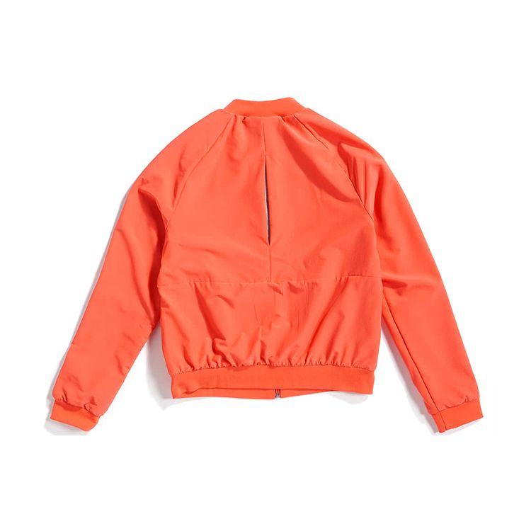 Adidas Bomber Jacket With Sporty Stripes Women Jackets Red EI8964