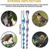 Bird Scarecrow Wind Spiral - 12 Pieces Bird Repellent Reflective Rotating Repellers In 6 Colors (30CM)