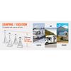SucceBuy Stabilizační podpěry 4 ks Hliníkové vyrovnávací podpěry pro obytné vozy Stohovatelné podpěry pro RV Travel Trailer Camper Jednošroubová podpěra 6000 Lbs