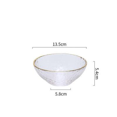 ZISIZ Glasschüssel mit Goldrand