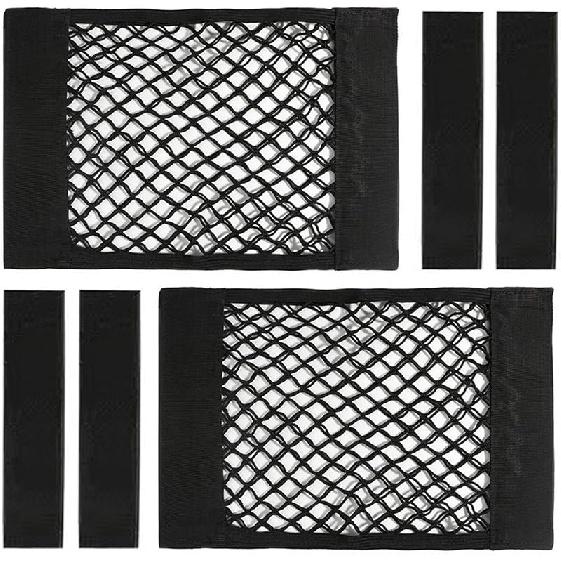 Truck Bed Cargo Net Nylon Universal Heavy Duty Truck Storage Mesh Pouch Pickup Cargo Organizer Trunk Mesh Cargo Net (51X18 Inch)