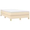 Vidaxl Continental Bed with Mattress, Cream, Fabric, 120X200 Cm