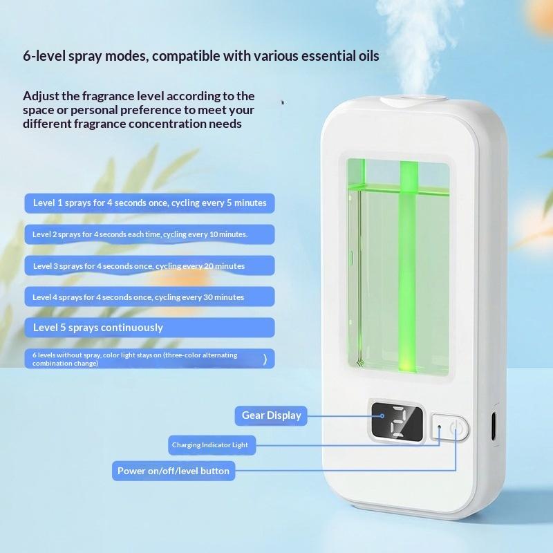 New Aromatherapy Machine Automatic Home Fragrance Machine Essential Oil Diffuser Nebulizer For Kitchen And Toilet Deodorization