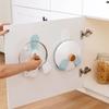 1 PCs Pot Lid Holder Adjustable Wall-Mounted Home Kitchen Storage Organizer Rotatable Hooks Pan Cover Rack