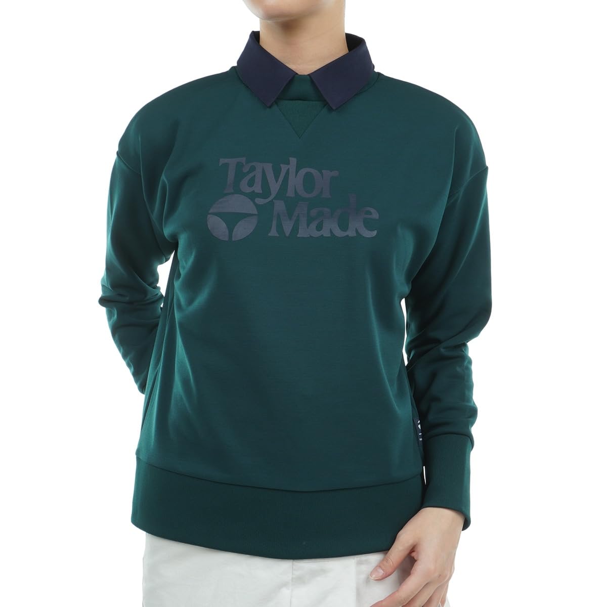 

TaylorMade Classic Logo Sweatshirt, Green, Size M, Women s Golf Shirt, 2023FW, TL147