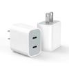 "40W Dual USB-C Fast Charger for Apple Devices 8-16, 30W US Standard Dual Port Fast Charging"
