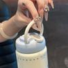 Cartoon 260ml Insulated Cup with Straw Leak-proof Water Bottle Mini Stainless Steel Coffee Cup Travel