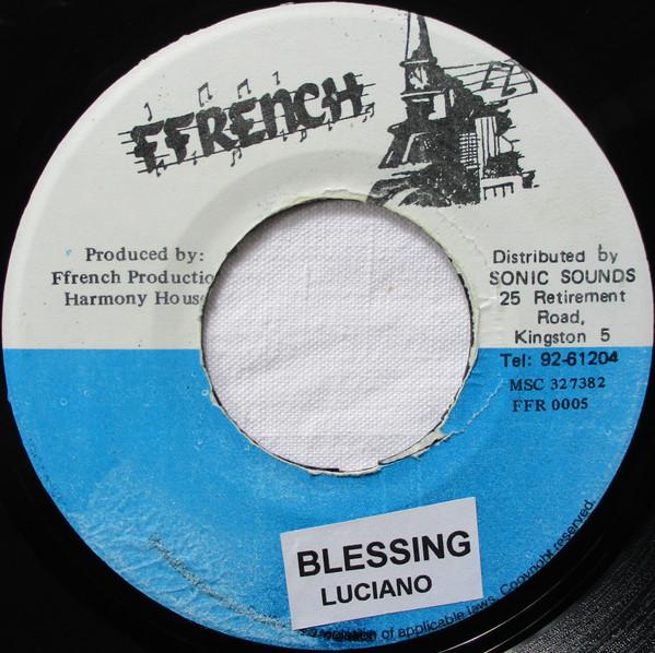 

7inch Record LUCIANO Blessing FFR0005 Ffrench Jamaica Reggae Ska Dub Used