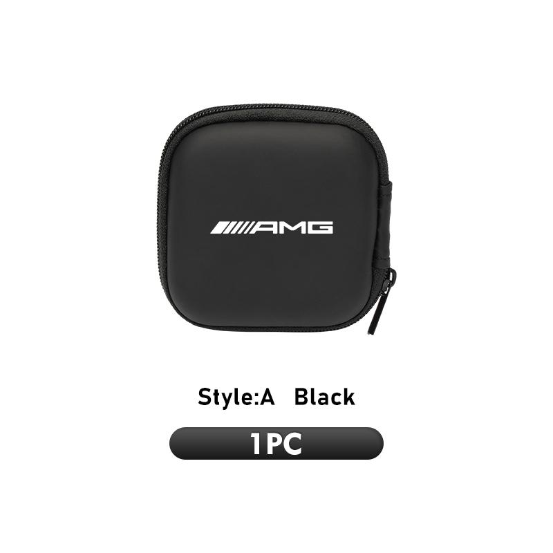 

Car Sticker Car EVA Coin Pouch Travel Auto logo U Disk Data Storage Bag For Mercedes Benz AMG W202 W212 W213 W220 W221 W222 C180