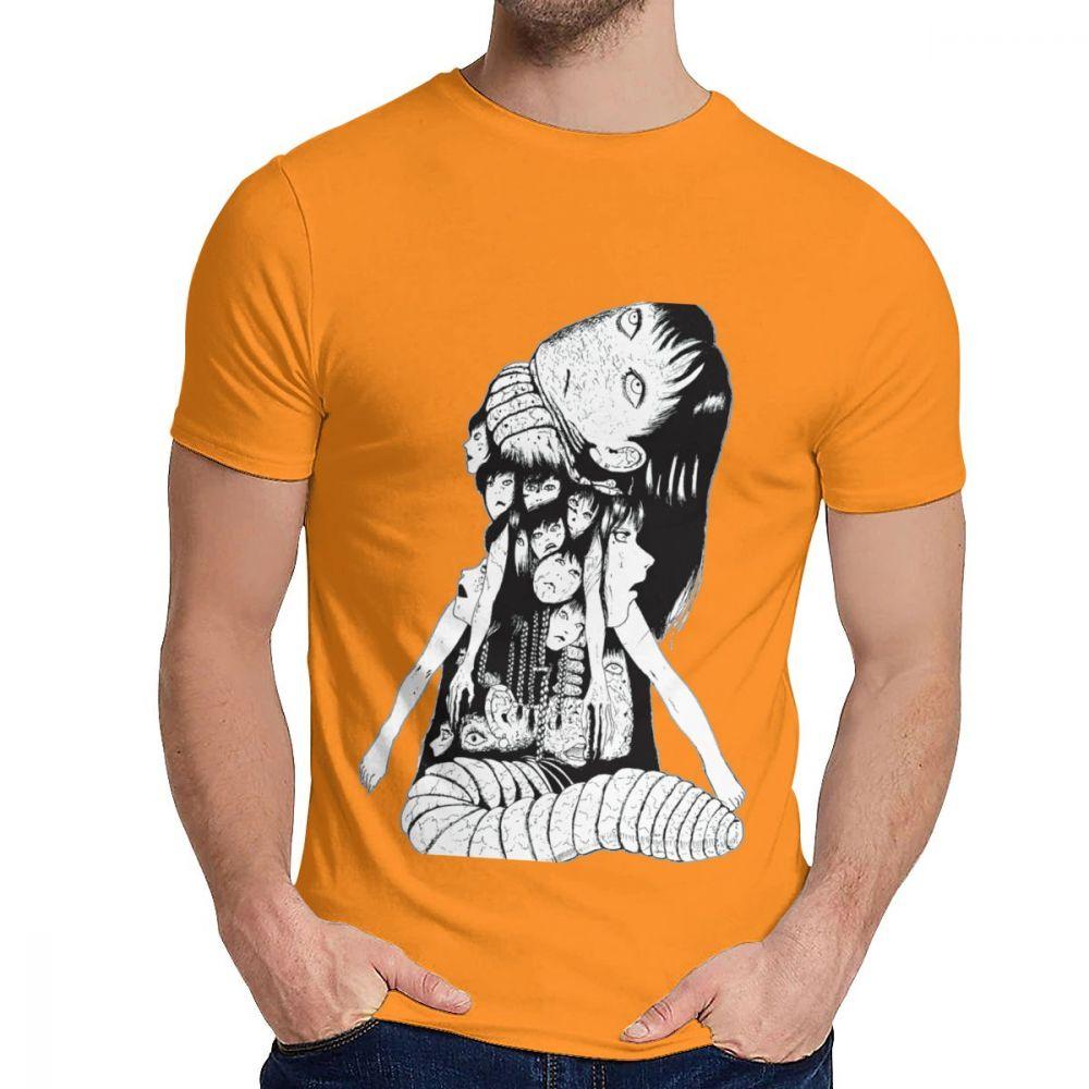 Soft Tomie Japenese Scare Junji Itou T Shirt Man S Retro Style Soft Cotton Classic Round