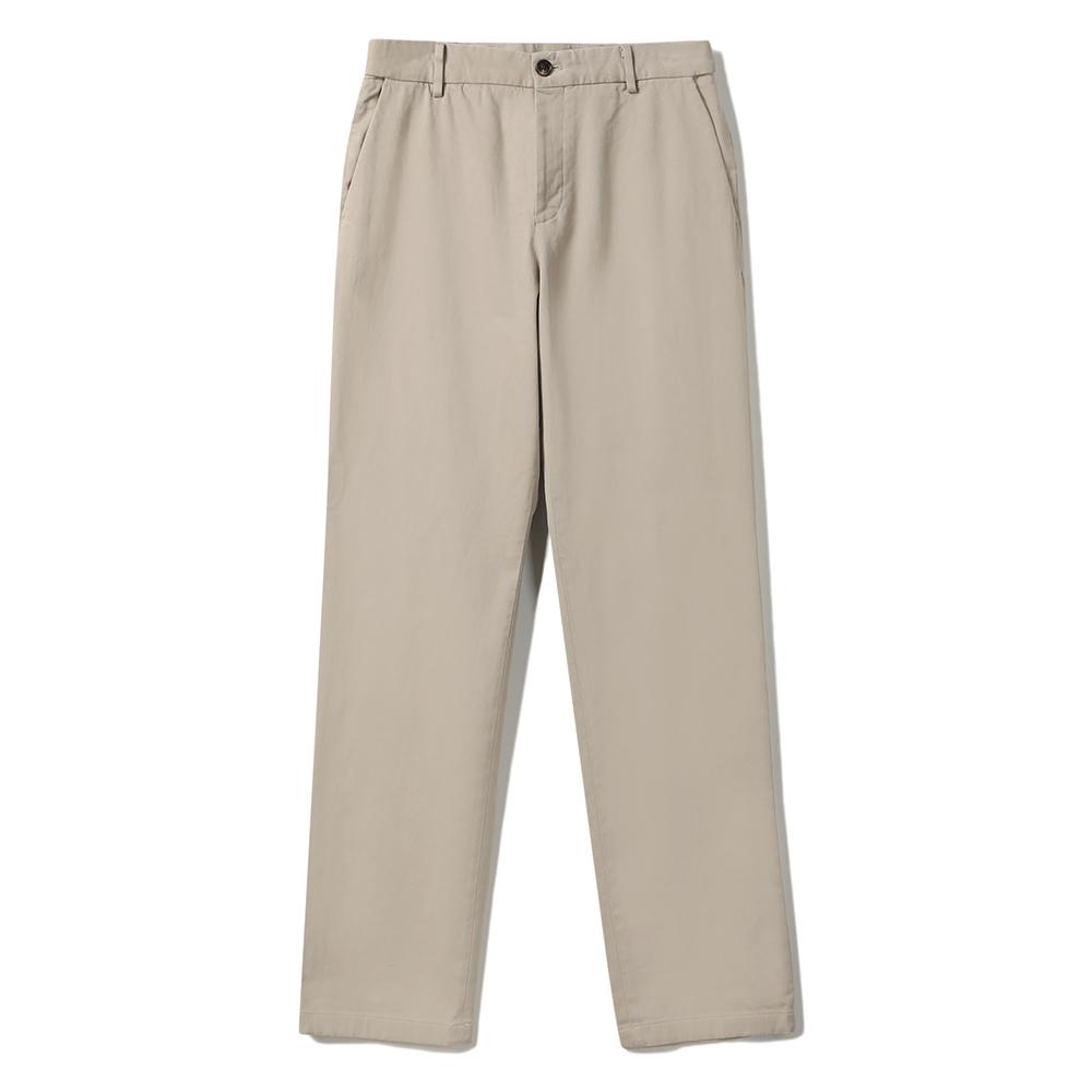 NOTIG Cotton Spandex No-Tuck Pants Regular Fit Beige_Oka3Ptlp101I1