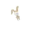 Elegant Zirconia Rabbit Brooch: Trendy Anti-exposure Pin for Sweaters