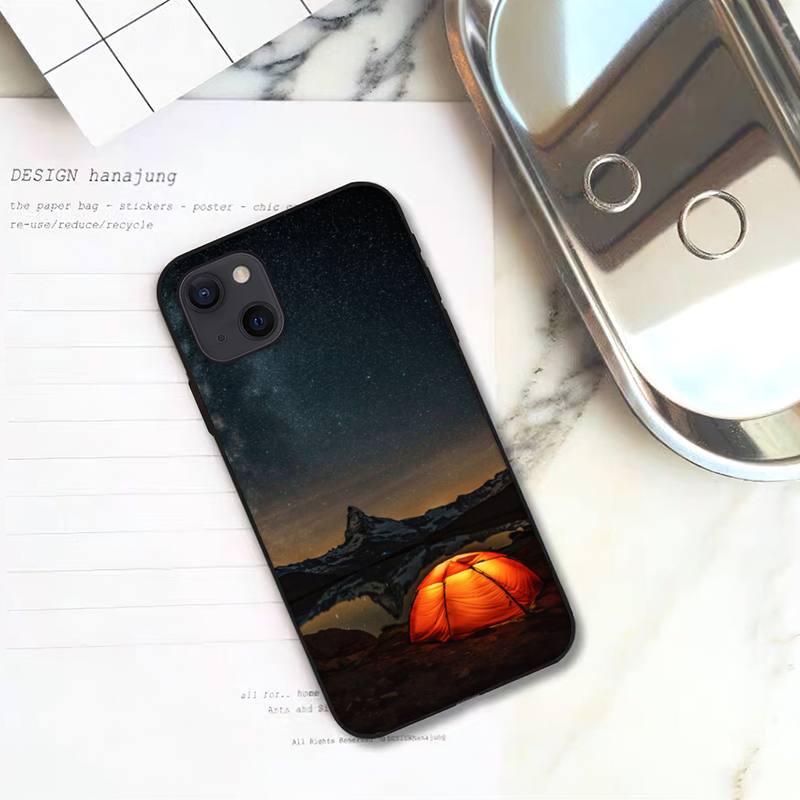 

Чехол для телефона Camping Tent Nature Mountain для iPhone 11 12 Mini 13 14 15 Pro XS Max X Plus SE XR iPhone11PRO