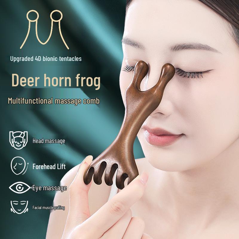 

Sandalwood Five-Claw Scalp Massager & Meridian Comb