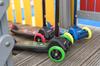 Rebel Wheels three-wheeled balance scooter for children, lightweight and adjustable