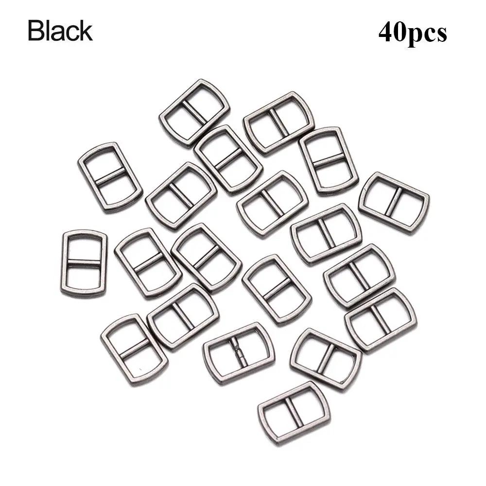 20/40pcs 4.5mm Mini Metal Tri-glide Belt Buckle Doll Bags Buckles DIY Doll Clothes Ultra-small Buttons Shoes Sewing Accessories