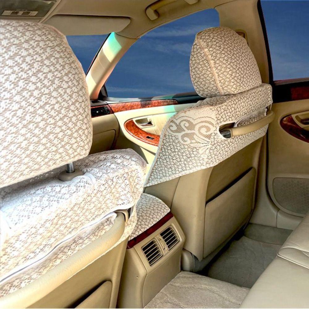 Set da 7 Pezzi Coprisedile Mezzo Sedile Auto in Pizzo Ricamato Accessori Interni Auto per Toyota Corolla