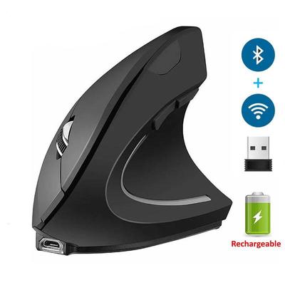 Bluetooth Vertikální Ergonomická Herní Myš Bezdrátová Dobíjecí Herní Sada Myši Optická 2.4G Myš Počítač Laptop Stolní