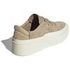 Adidas Labcourt Leather Soft Comfortable Non-Slip Durable Low-Top Skate Shoes Unisex Sneakers Khaki JS0557
