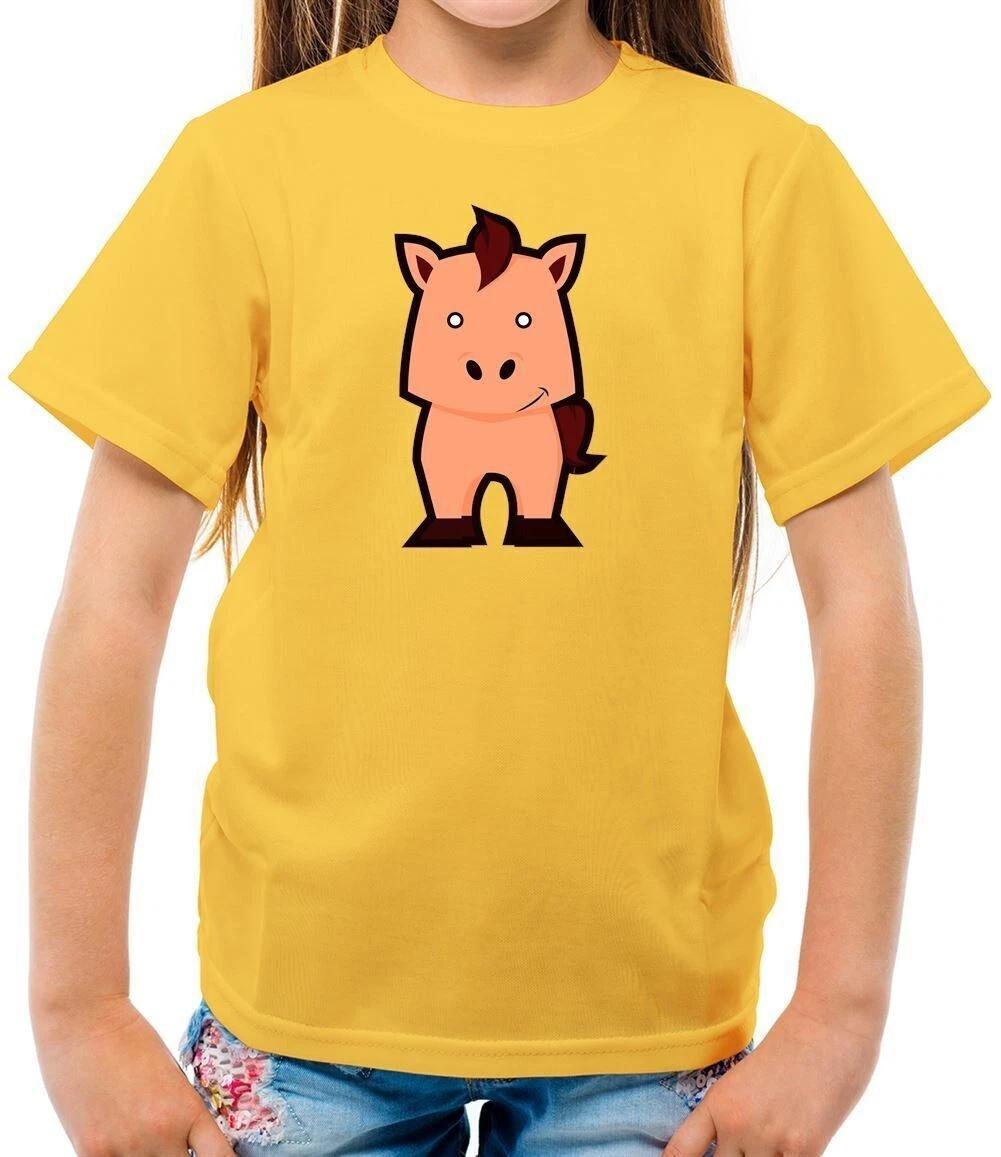 Cute Horse - T-Shirt - Horses Ride Riding Infantino Kids Cartoon 100