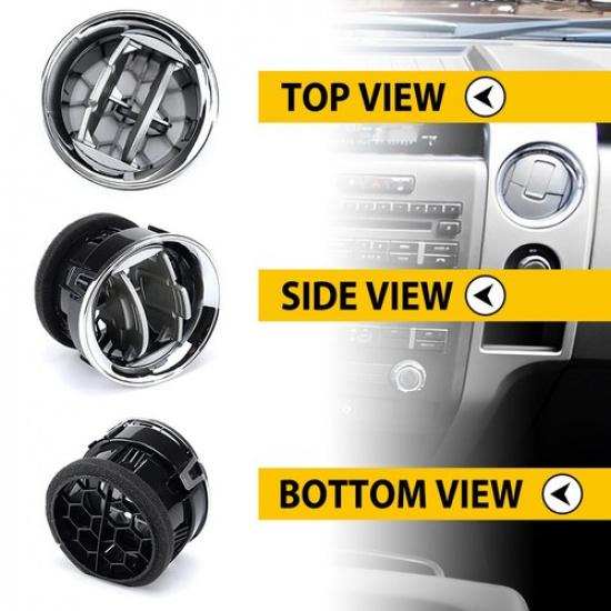 Black Fits 2009-2014 Ford F150 AC Dashboard Heater Air Louvre Vent 9L3Z1989A