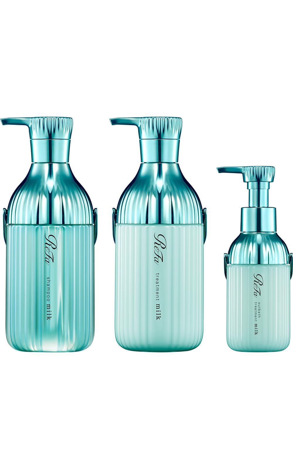 ReFa MILK PROTEIN (500g (main product), Misty Soap Milk, Shampoo, Conditioner, and Leave-in Treatment Set)