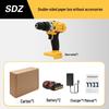 Double Speed Lithium Battery Hand Drill and Electric Screwdriver Set