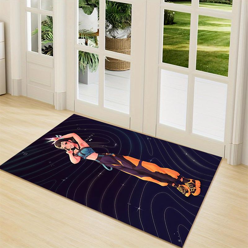 1Pc Fantasy Warrior Trio Carpet Rug Customizable Soft Washable Antislip Home Living Room Sofa Mats Personalized Rug 0917207
