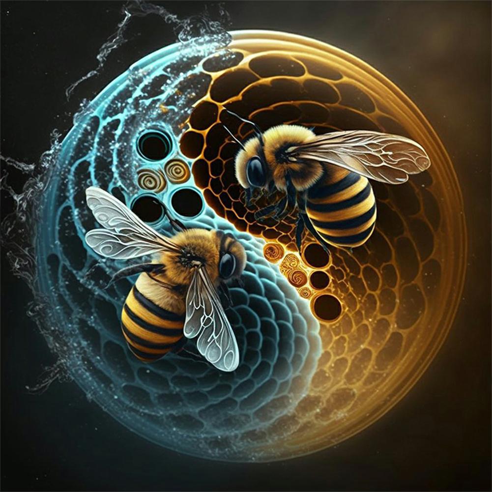 5D DIY Full Round Drill Diamond Painting Tai Chi Animal Kit Decoration Art Craft