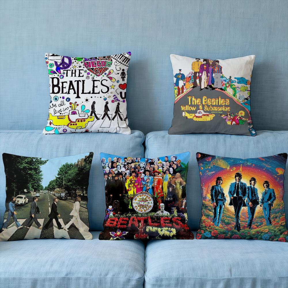 Kissen Das Band SN Abdeckung Weiche Hülle Sofa Rock Wohn B-BbeatleS-ES Zimmer Haus Bequem Büro Dekoration Schutzkissen