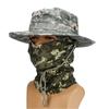 Sombrero de Pesca Camuflaje Hombre, Gorro Boonie Ala Ancha con Pasamontañas, Plegable, Accesorio Táctico Exterior
