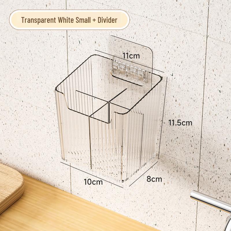 Wandmontierter Küchenkorb: Bohrfreie Aufbewahrung für Zwiebeln, Ingwer & Knoblauch; Gewürzregal & Mehrzweck-Organizer.